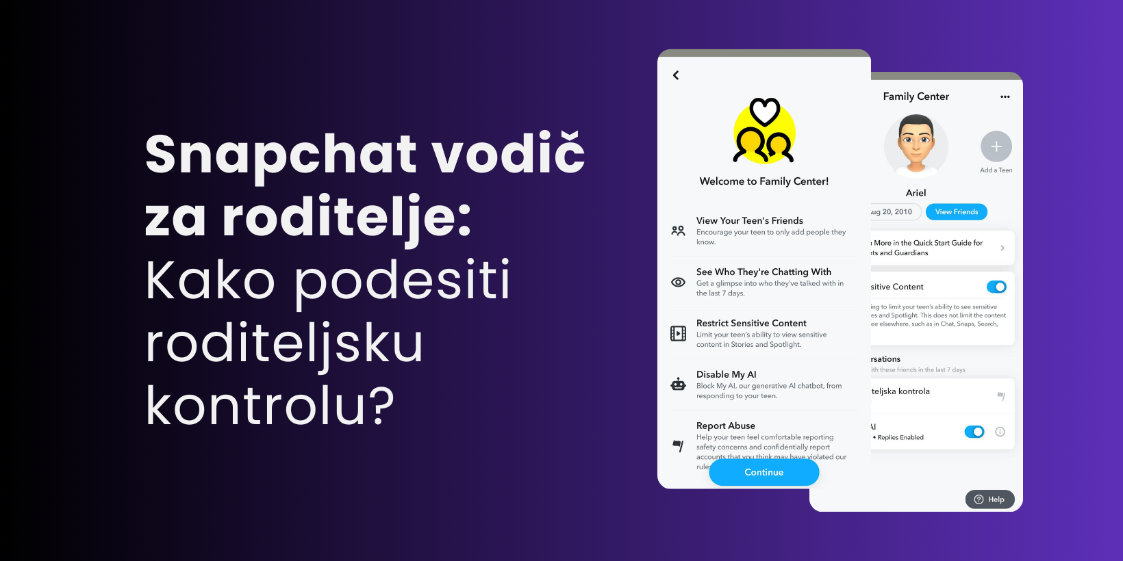 Snapchat roditeljska kontrola: Kako podesiti roditeljsku kontrolu?